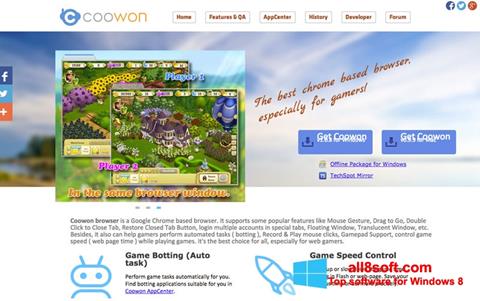 Screenshot Coowon Browser para Windows 8