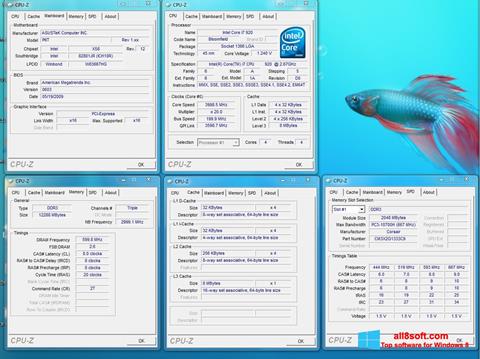 Screenshot CPU-Z para Windows 8