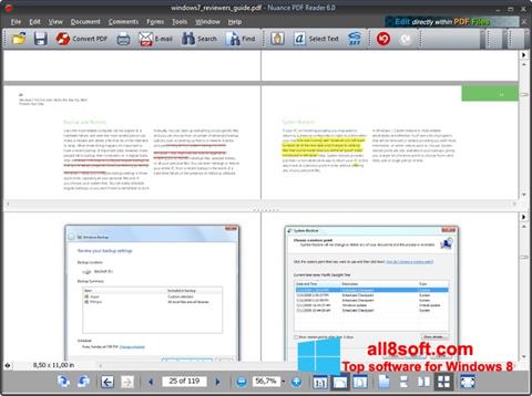Screenshot Nuance PDF Reader para Windows 8
