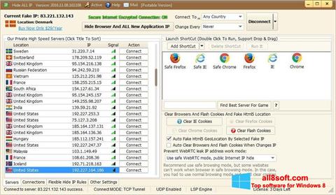 Screenshot Hide ALL IP para Windows 8