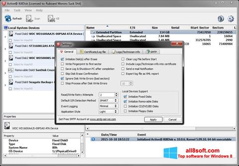 Screenshot Active KillDisk para Windows 8