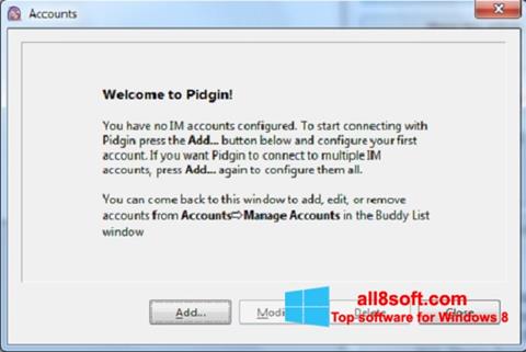 Screenshot Pidgin para Windows 8