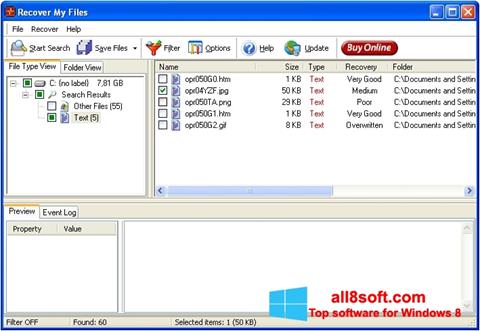 Screenshot Recover My Files para Windows 8