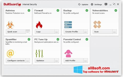 Screenshot BullGuard para Windows 8