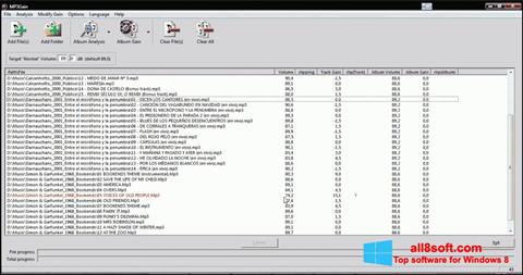 Screenshot MP3Gain para Windows 8