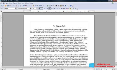 Screenshot OpenOffice para Windows 8