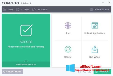 Screenshot Comodo Antivirus para Windows 8
