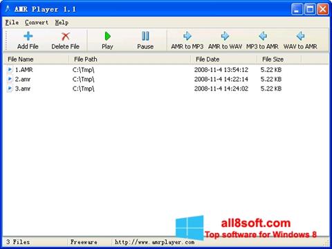 Screenshot AMR Player para Windows 8