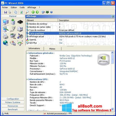 Screenshot PC Wizard para Windows 8