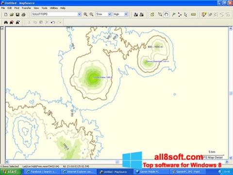 Screenshot MapSource para Windows 8