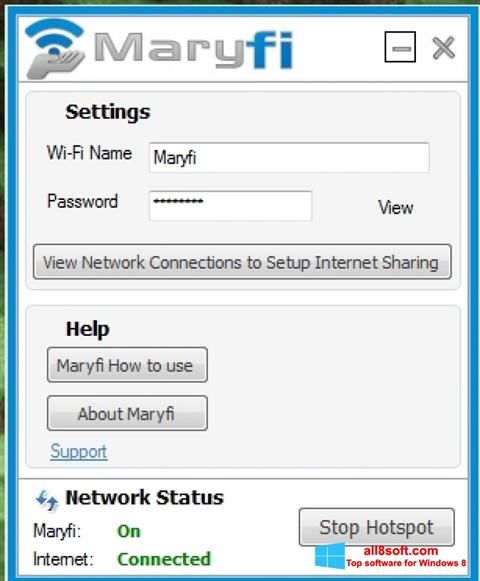 Screenshot MaryFi para Windows 8