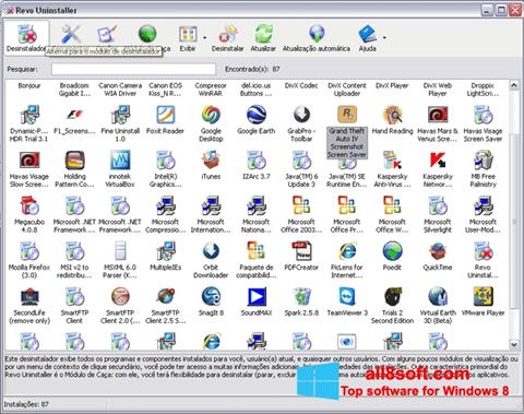 Screenshot Revo Uninstaller Pro para Windows 8