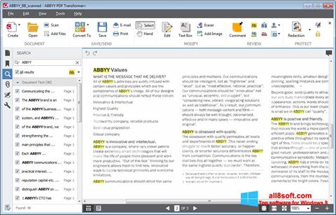 Screenshot ABBYY PDF Transformer para Windows 8