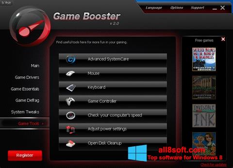 Screenshot Game Booster para Windows 8