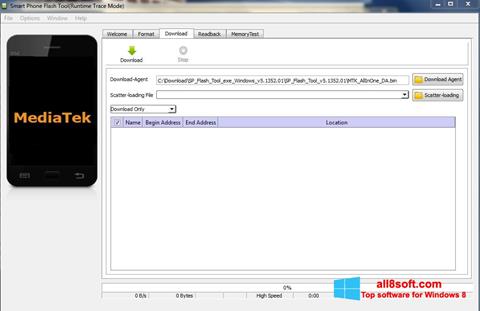 Screenshot FlashTool para Windows 8