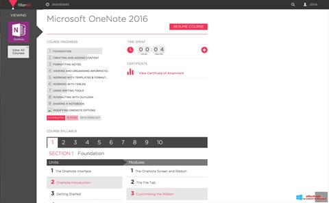 Screenshot Microsoft OneNote para Windows 8