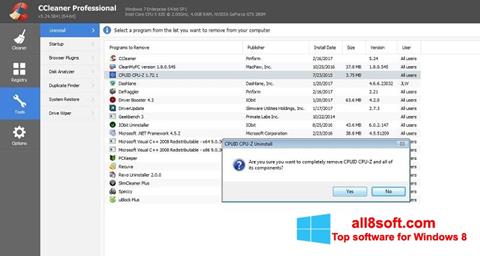 Screenshot CCleaner Professional Plus para Windows 8