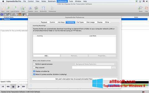 Screenshot Express Scribe para Windows 8