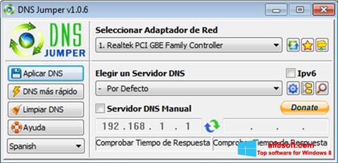Screenshot DNS Jumper para Windows 8