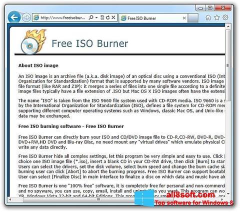 Screenshot ISO Burner para Windows 8