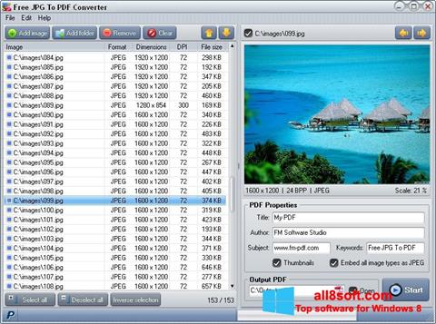 Screenshot Image To PDF Converter para Windows 8