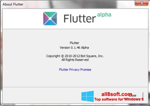 Screenshot Flutter para Windows 8