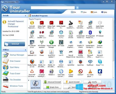 Screenshot Your Uninstaller para Windows 8