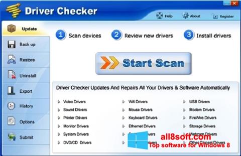 Screenshot Driver Checker para Windows 8