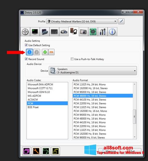 Screenshot Dxtory para Windows 8