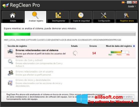 Screenshot RegClean Pro para Windows 8