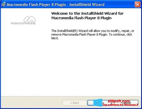 Screenshot Macromedia Flash Player para Windows 8