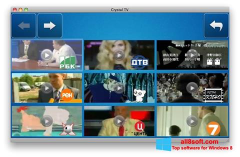 Screenshot Crystal TV para Windows 8