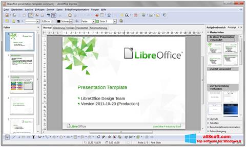 Screenshot LibreOffice para Windows 8