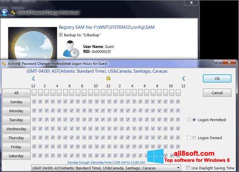 Screenshot Active Password Changer para Windows 8