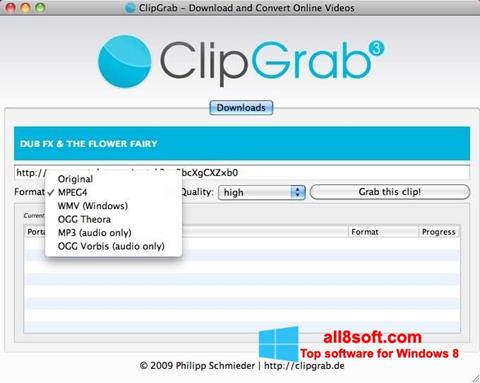 Screenshot ClipGrab para Windows 8