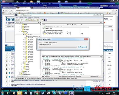Screenshot DMDE para Windows 8
