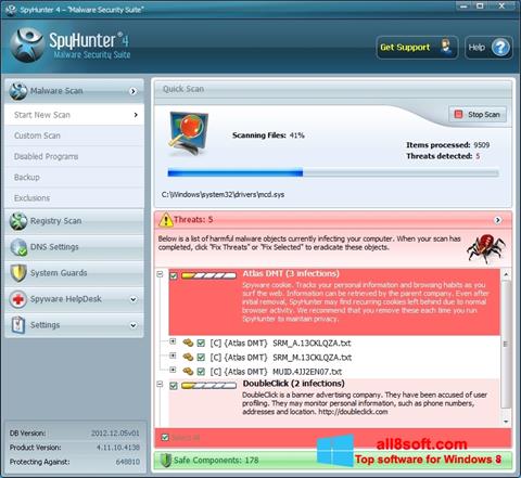 Screenshot SpyHunter para Windows 8