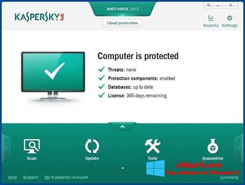 Screenshot Kaspersky AntiVirus para Windows 8