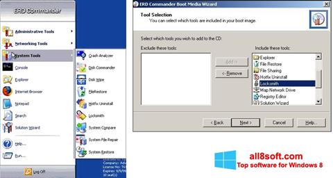 Screenshot ERD Commander para Windows 8