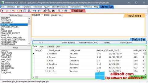 Screenshot InterBase para Windows 8