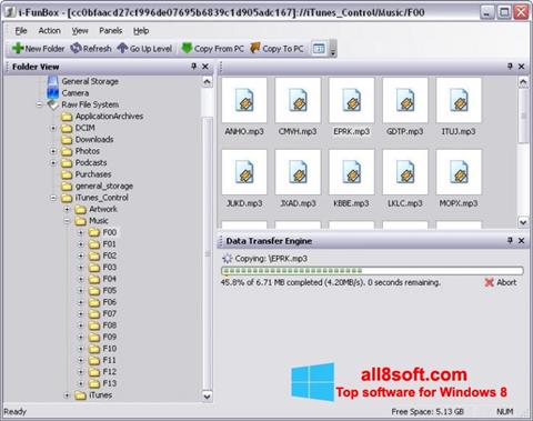 Screenshot iFunBox para Windows 8