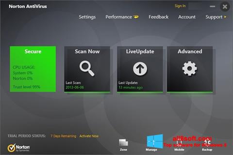 Screenshot Norton AntiVirus para Windows 8