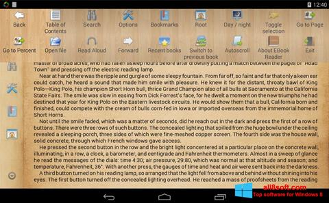 Screenshot Cool Reader para Windows 8