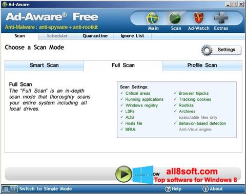 Screenshot Ad-Aware Free para Windows 8