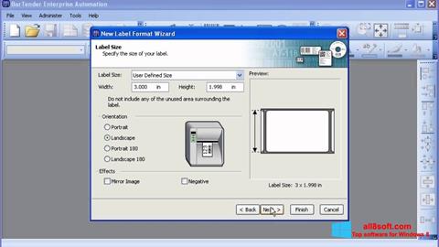 Screenshot BarTender para Windows 8