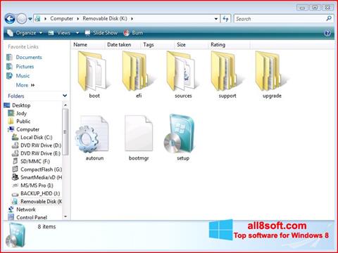 Screenshot Windows 7 USB DVD Download Tool para Windows 8