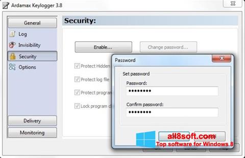 Screenshot Ardamax Keylogger para Windows 8