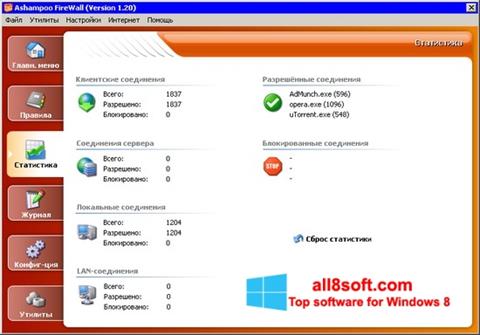 Screenshot Ashampoo Firewall para Windows 8