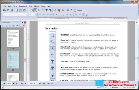 Screenshot Infix PDF Editor para Windows 8