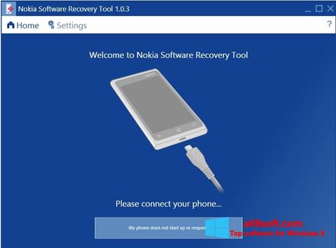 Screenshot Nokia Software Recovery Tool para Windows 8
